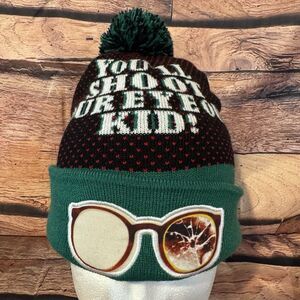 A Christmas Story Beanie You’ll Shoot Your Eye Out Kid! Movie Winter Hat Ralphie